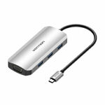 1927255a2a2aebf6498a243b76ca7a31 8 u 1 Type-C u HDMI/USB x3/PD/RJ45/TF/SD - Sivi