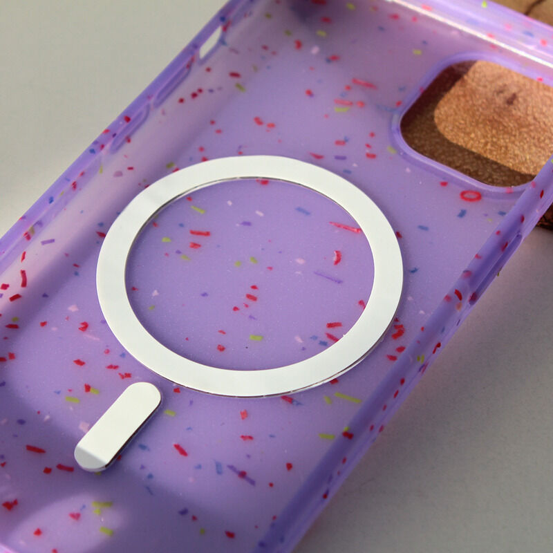 0628fdee2ea458fd9d8542789ea62e21 Maskica Colorful Magsafe za iPhone 13 Pro 6.1 ljubicasta