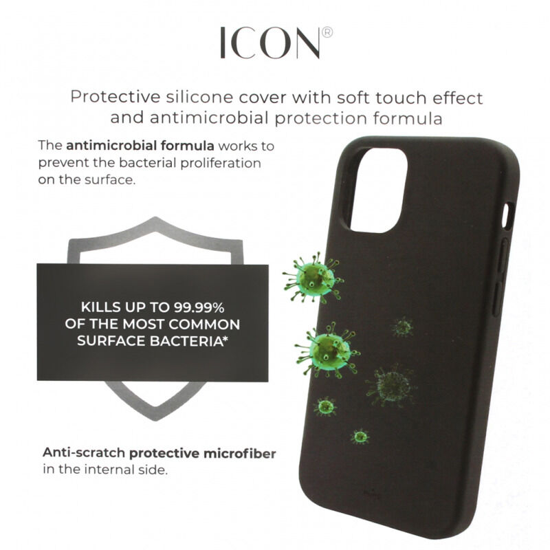 0eabd731494bc45f4021ad113b763607 Maskica Puro ICON za iPhone 12 Mini 5.4 crna