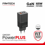 60690c138b6a47769da0620a3b27a41f Kucni punjac Fantech CWG301 2xPD + QC 65W crni