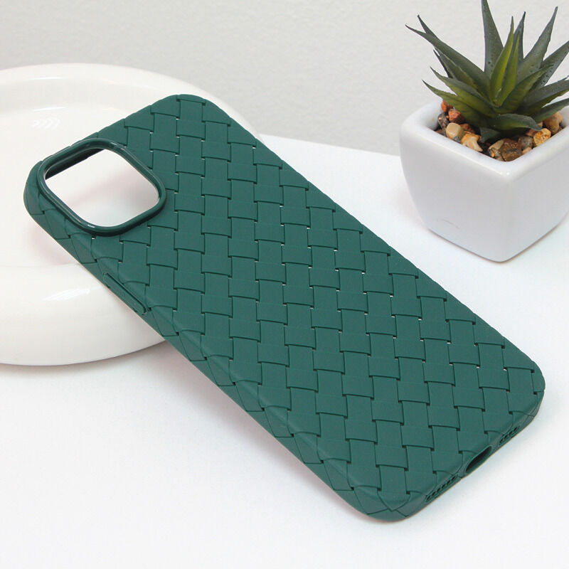 7700bf7ad03f321f6db36d30b101c055 Maskica Weave case za iPhone 14 Plus 6.7 zelena