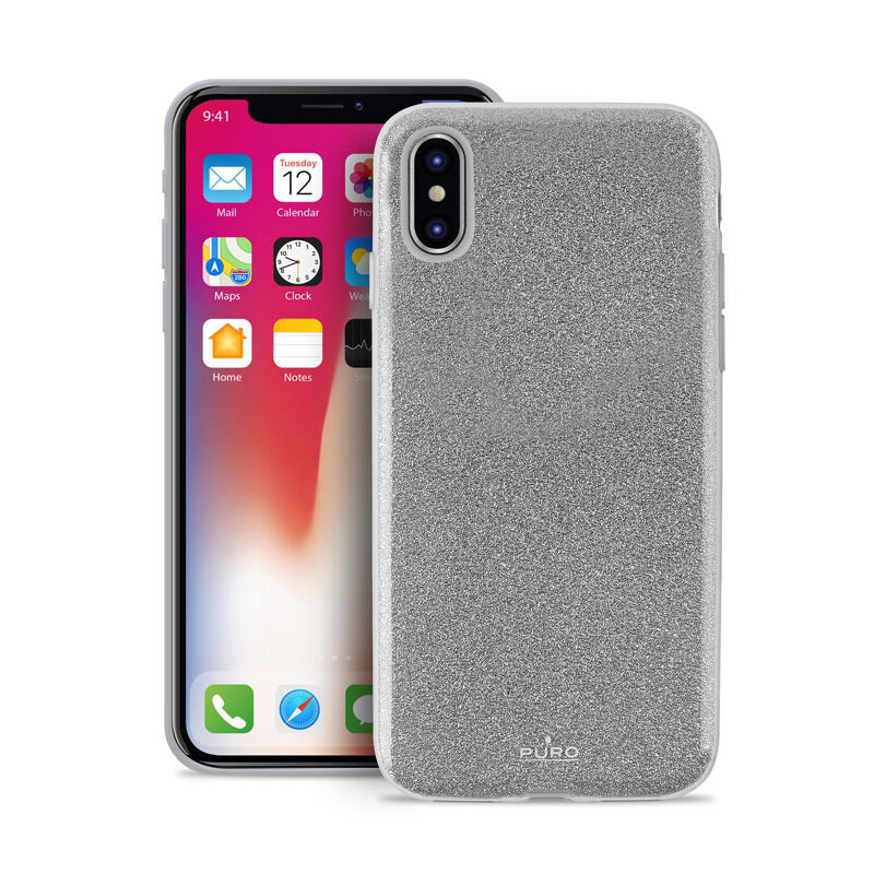 7940a09fb51551dae7d6921844866d1a Maskica Puro Shine za iPhone X srebrna