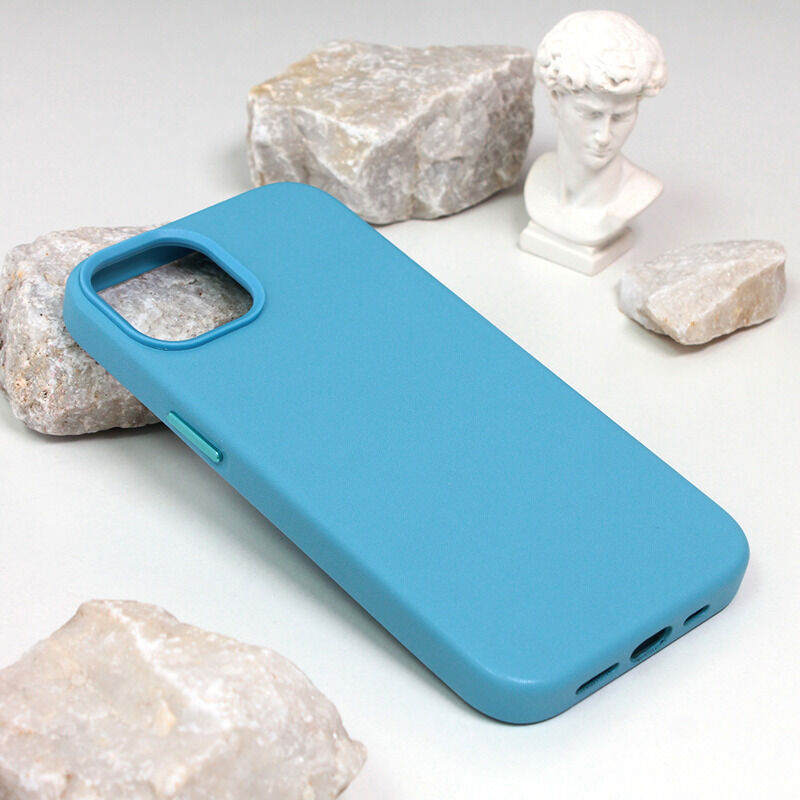 b8ba1e6f195348c34633533f712f19d0 Maskica Beautiful Shine Leather iPhone 14 6.1 svetlo plava