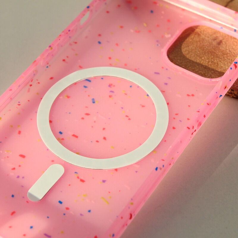 ce2153557ca75d3149cbe0e90f518b4f Maskica Colorful Magsafe za iPhone 13 Pro 6.1 roze