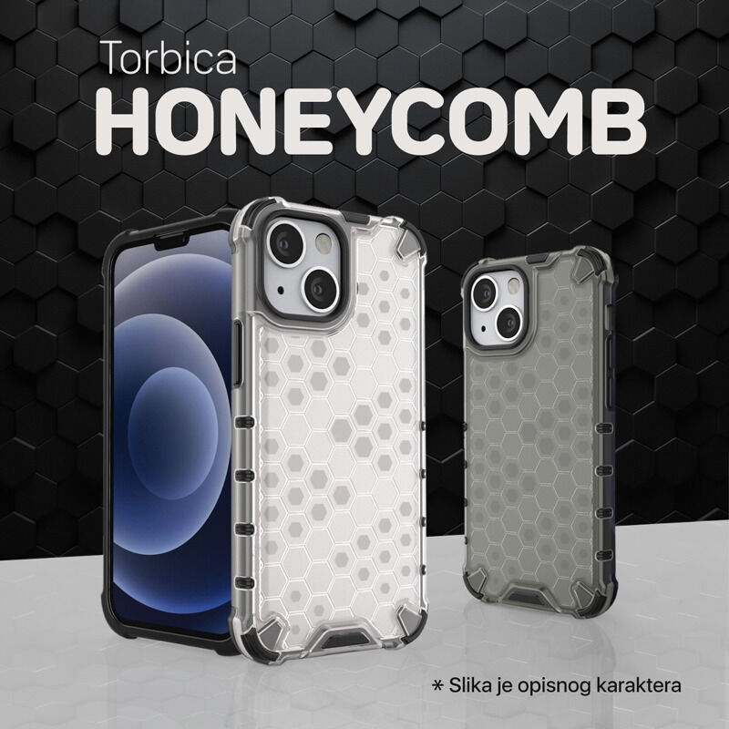 e2b2766c13c0438383af3028b60d9fd0 Maskica Honeycomb za iPhone 14 6.1 bela