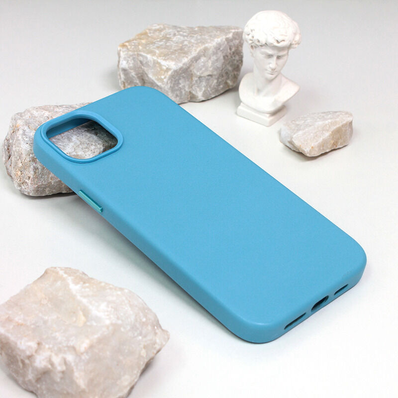 edf0535903fa8c5d13a9bed47412e750 Maskica Beautiful Shine Leather iPhone 14 Plus 6.7 svetlo plava