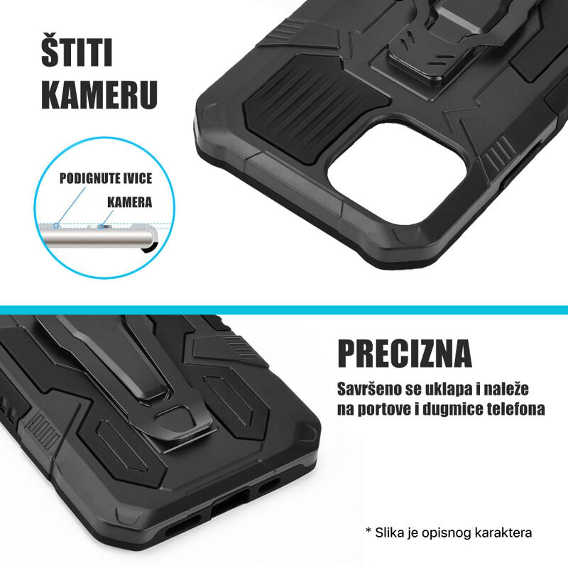 ee2f5fffa3ff7ea9ec8432e2f546786d Maskica Fight Clip za iPhone 14 Pro Max 6.7 crna