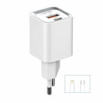 998722f46797e4f77a11ce608bd37595 Kucni punjac LDNIO A2318C 20W PD Quick Charge 3.0 sa Type C na iPhone lightning kablom beli