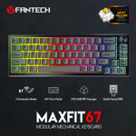 1fabff86458a74627e8ea5f3b2cdcd44 Tastatura Mehanicka Gaming Fantech MK858 RGB Maxfit67 crna (brown switch)