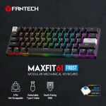 8f826e3066cfdda5a36487daf33a918a Tastatura Mehanicka Gaming Fantech MK857 RGB Maxfit61 FROST crna (Blue switch)