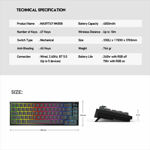 d7295dcfb226dcd6a5a466f209e49087 Tastatura Mehanicka Gaming Fantech MK858 RGB Maxfit67 crna (brown switch)