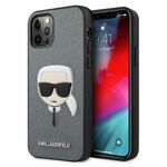 d136b5ebf30822b7f796998c7f2f3add Maskica Karl Lagerfeld Hc PU Saffiano Head za iPhone 12/12 Pro 6.1 srebrna (KLHCP12MSAKHSL)