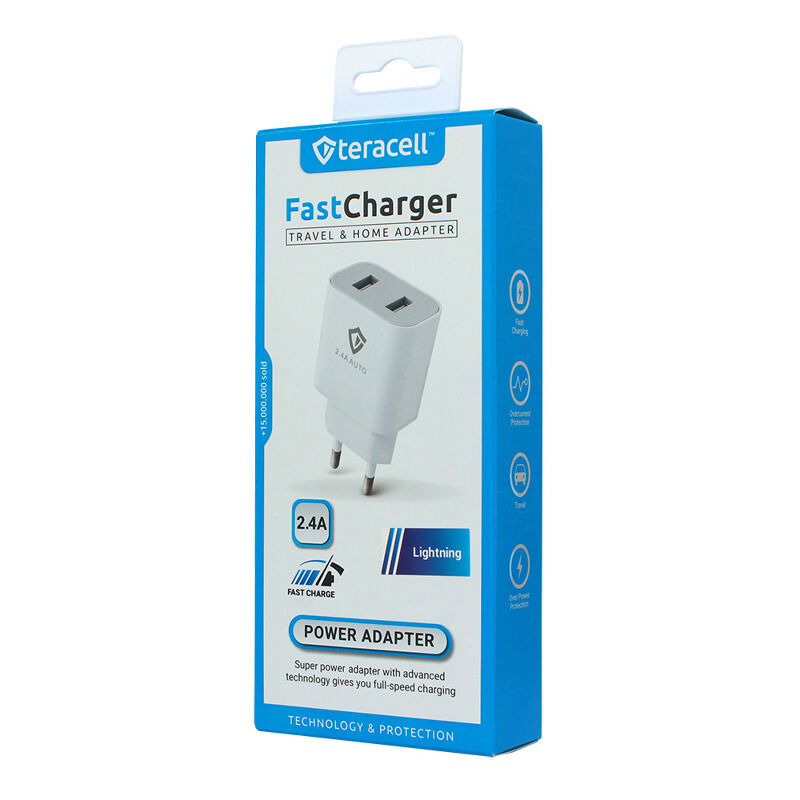8be1d0d84aab5f52f5d374f53a1996af Kucni punjac Teracell Evolution TC-15GP, QC 3.0, PD 3.0, 20W sa PD iPhone lightning kablom beli CE
