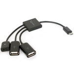 15ac0c5d38ee613e3cd8f9d13dfedcb4 UHB-OTG-02 Gembird OTG HUB 2xUSB na microUSB