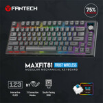ca47a33e321bc5b55757ddfe0fbfb615 Tastatura Mehanicka Gaming Fantech MK910 RGB PBT Maxfit81 Frost Wireless crna (blue switch)