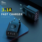 338f4e665e02aa4da77dca81d2cf7e9c Kucni punjac KONFULON JK72, 2xUSB, 2.4A,12W, sa iPhone lightning kablom beli