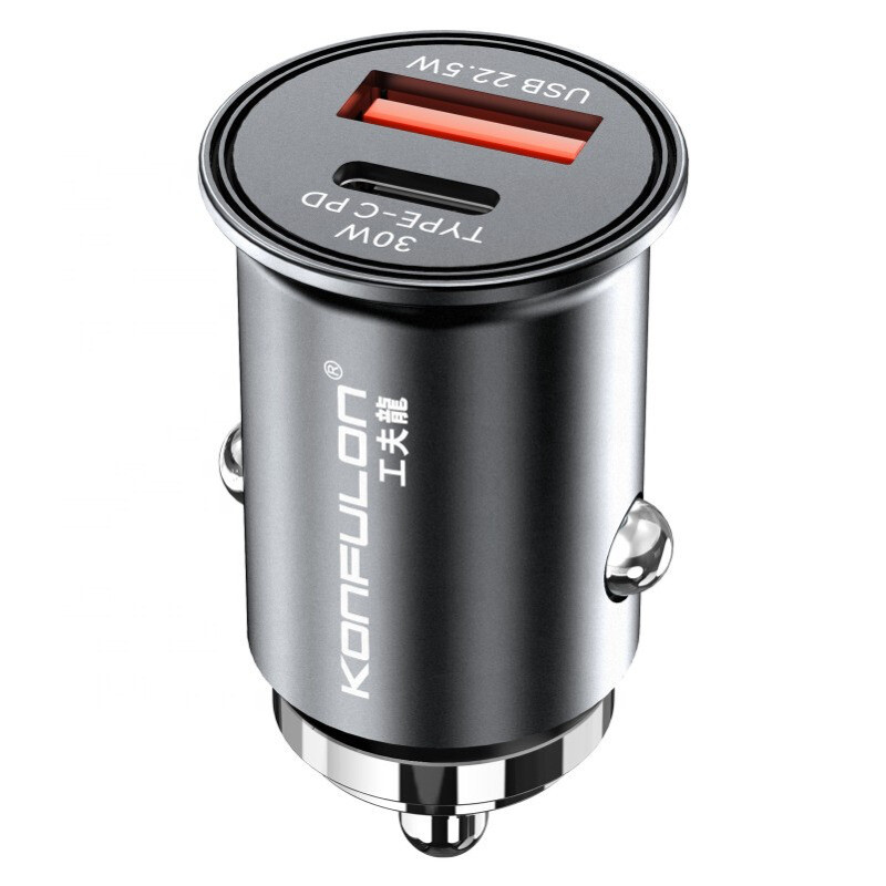 08fd38966171db6ac69a9555b4487432 Auto punjac LDNIO C105, QC3.0, 30W USB Lightning crni