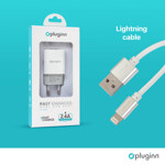 a16271db87c4d195d6049242bfae7783 Kucni punjac Pluginn PI-D47, 5V, 2.4A, 12W 2xUSB sa lightning kablom beli CE