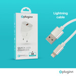 e3f5cf3ae446e02753747ba6eeb543b1 Kucni punjac Pluginn PI-D52S, QC3.0 18W sa lightning kablom beli CE