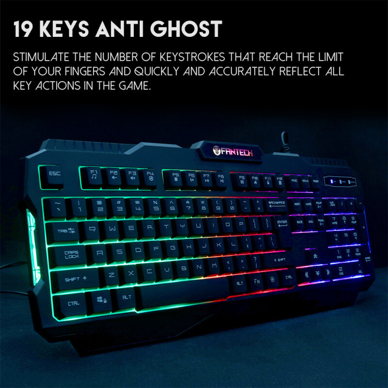 03cef28692414ce924925fbc2dff0ac2 Tastatura Gaming Fantech K614L Fighter II crna