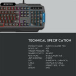 1cd478ff3032e8a518bd60d8326ee1ad Tastatura Gaming Fantech K511 Hunter Pro crna