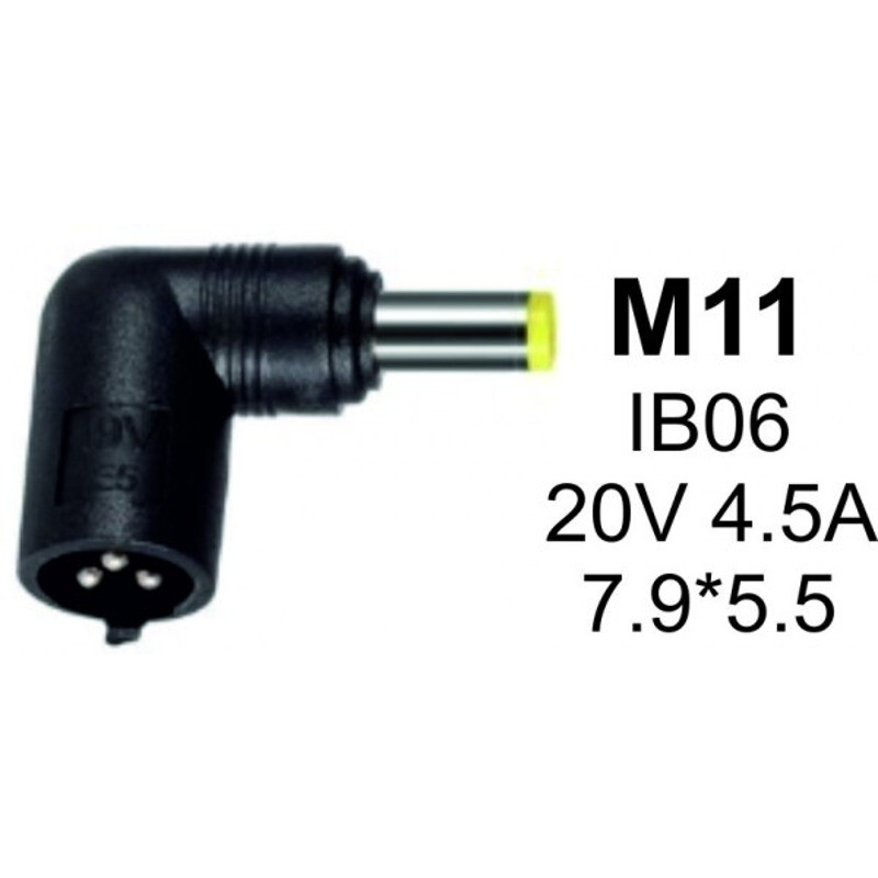 4006090a9b8d56b0f6eb95864f5ce105 NPC-IB06 (M11) Gembird konektor za punjac 90W-20V-4.5A, 7.9x5.5mm PIN