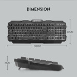 6d097c8f5bb6c49c4bb97bf772838389 Tastatura Gaming Fantech K511 Hunter Pro crna