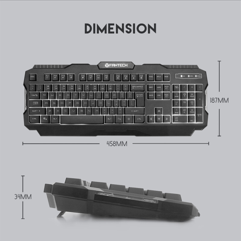 6d097c8f5bb6c49c4bb97bf772838389 Tastatura Gaming Fantech K511 Hunter Pro crna