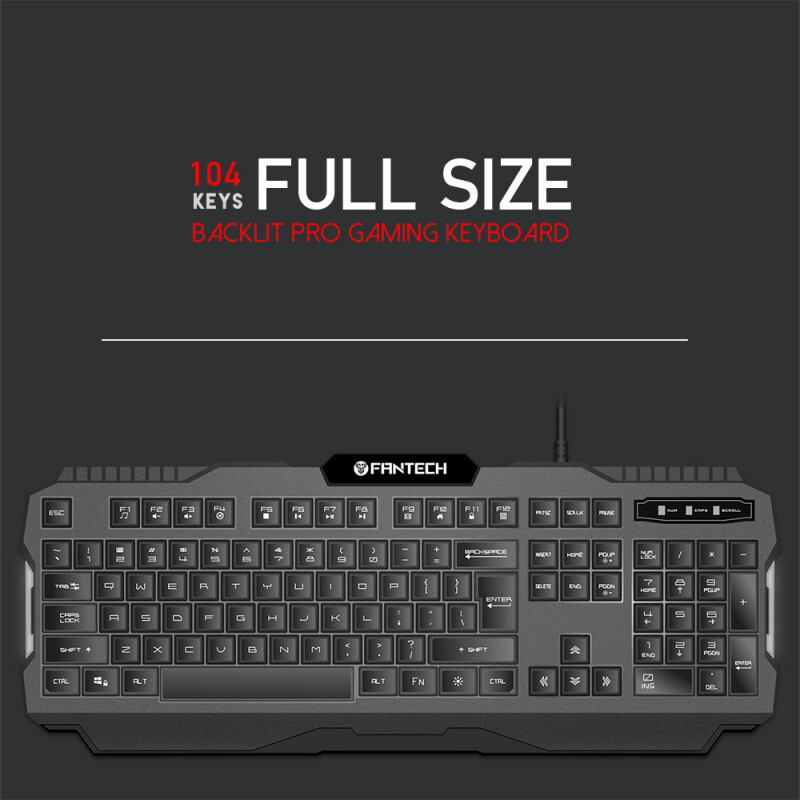 a7a0a502e73eb7fb7c934db2e32e7b95 Tastatura Gaming Fantech K511 Hunter Pro crna