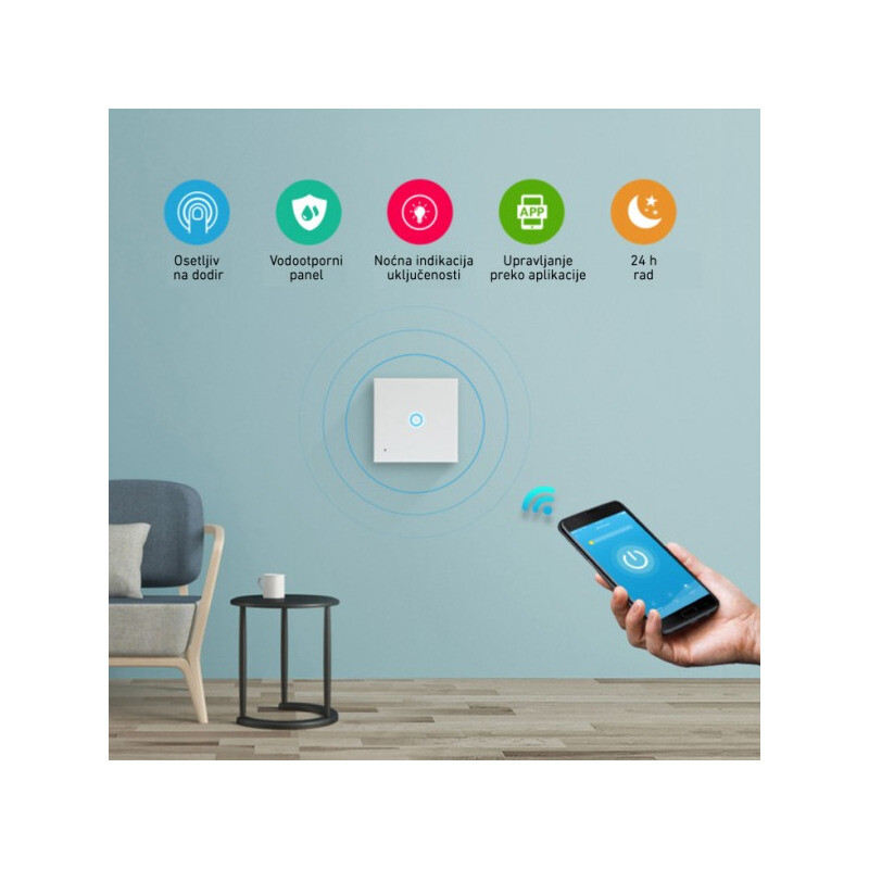 c805e69e4a59acff2970cedb2f797e77 Wi-Fi smart prekidač svetla 1x5A WFPS-W1/WH