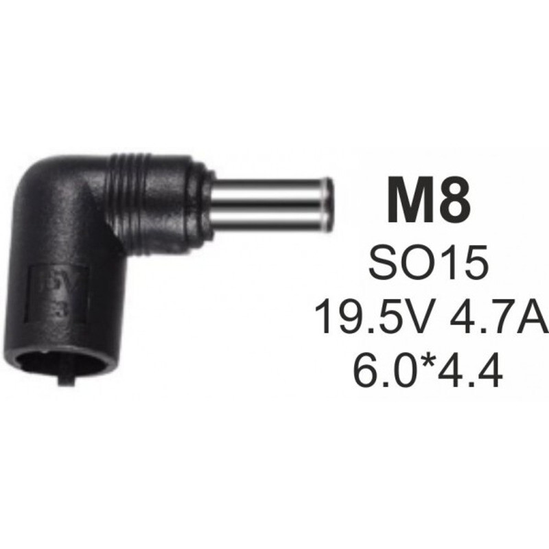 cf91e7e0a1ee09a2534cb6b3fd3fae64 NPC-SO15 (M8) Gembird konektor za punjac 90W-19.5V-4.7A, 6.0x4.4mm PIN