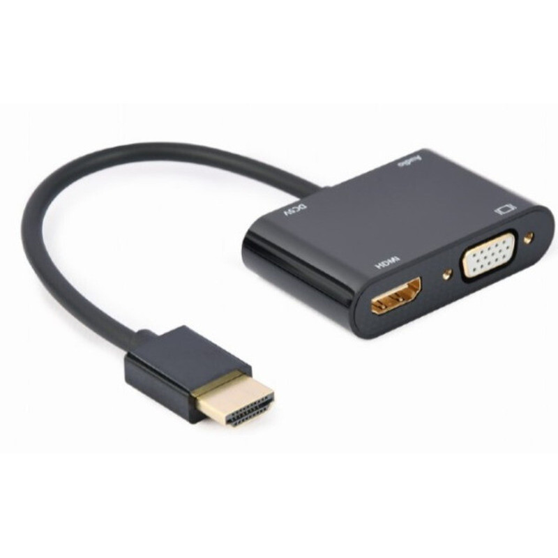 ff6c9cdbfe2fa56c21a38f8ec52b85bc A-HDMIM-HDMIFVGAF-01 * Gembird HDMI male to HDMI female + VGA female + audio adapter cable, black