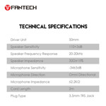 7dea241188e7cd2dd8d9b3dc5bd38927 Slusalice Gaming Fantech HQ55 Portal crne