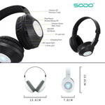 1293e4bbbbaa5e4e7d5b1bf0150c1ba9 Bluetooth slusalice Sodo SD-701 bele