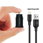 8e07e5584d259b72de7b71b0589fa43b Auto punjac Teracell Evolution TC-10 PD 20W, USB QC3.0 15W sa lightning kablom crni