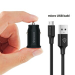 b45c0684e6225539c467c9be209d504d Auto punjac Teracell Evolution TC-10 PD 20W, USB QC3.0 15W sa micro USB kablom crni