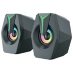 633298a0ab9eefb960e8e37b7c83d3bc SPK-B26 * Gembird Stereo zvucnici black LED, 2.0 inch, 6W RMS (2x3W) USB pwr, volume control, 3,5mm