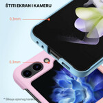 bd98c3fb74a2b61b05175ececc2a08c1 Maskica Elegant Fold za Samsung F731B Galaxy Z Flip 5 5G bela