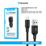5d0db4b64af593132724255a3c304f1b Auto punjac Teracell Evolution TC-11 PD 22.5W + USB QC3.0 20W, 45W (total) sa Lightning kablom crni