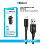 94c3dcf48e626f91a5b136210f628a0f Auto punjac Teracell Evolution TC-13 PD 30W + USB QC3.0 18W, 48W (total) sa Lightning kablom crni