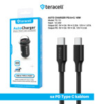 abe47104b23d1c777e052b792514228b Auto punjac Teracell Evolution TC-13 PD 30W + USB QC3.0 18W, 48W (total) sa PD Type C kablom crni
