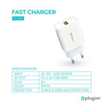 c9fbc49d1995bbf51acfc50bbbff0816 Kucni punjac Pluginn PI-D48, 5V, 2.4A, 12W sa lightning kablom beli CE