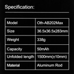 d462408cfb48bdc9bd021ddb6cba7974 Selfie stick M18 + tripod beli/srebrni