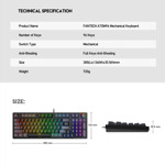 88016711933bd9b00dc5c7f9b3a3450f Tastatura Mehanicka Gaming Fantech MK890 RGB Atom 96 siva (Blue switch)