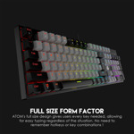a694204dc9fc37b217818c94ffd21408 Tastatura Mehanicka Gaming Fantech MK886 RGB Atom siva (Red switch)