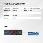 bce5346478cbdc6dbb1e4d137a1fa3f8 Tastatura Gaming Fantech K614L Fighter II crna