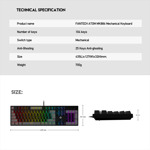 d9db7b5e8cbfa753bd500eb59cdf24ff Tastatura Mehanicka Gaming Fantech MK886 RGB Atom siva (Red switch)