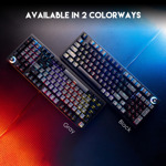 e8396f0e4bb6ec49c3313240a4dd3483 Tastatura Mehanicka Gaming Fantech MK890 RGB Atom 96 siva (Blue switch)