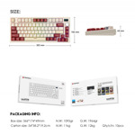 a1b08fd69d20a5ad093449db6d77828f Tastatura Mehanicka Gaming Fantech MK910 RGB Vibe Maxfit 81 Royal Prince Wireless (Yellow switch)