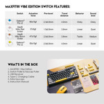 a5e036c175600a7e2ccf86475f0aa65d Tastatura Mehanicka Gaming Fantech MK910 RGB Vibe Maxfit 81 Vibrant Utility Wireless (Yellow switch)